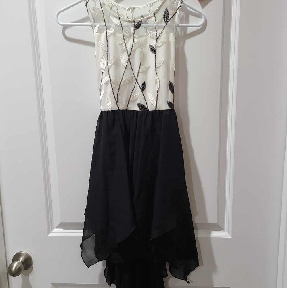 Black and White Girls Dress